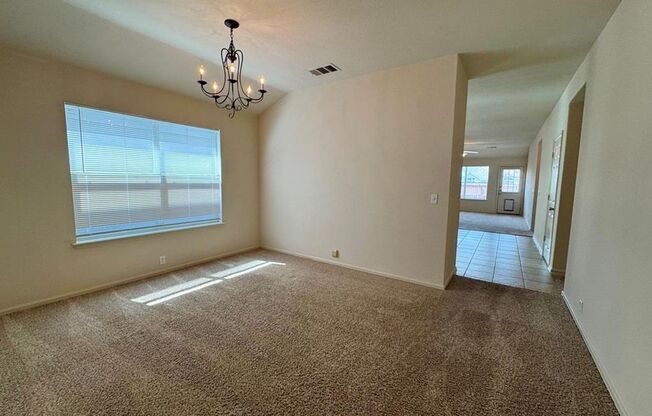One story 4-2 home available for rent in Hometown Kyle subdivision!