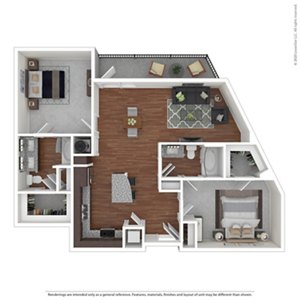 2 beds, 2 baths, 1,162 sqft, $2,816