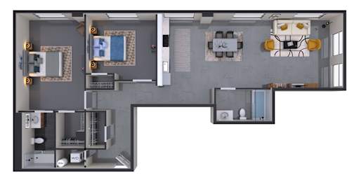 2 beds, 2 baths, 958 sqft, $2,092