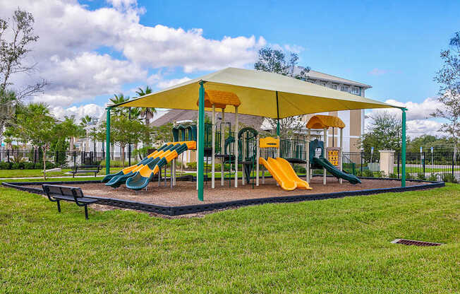 Shaded playground
