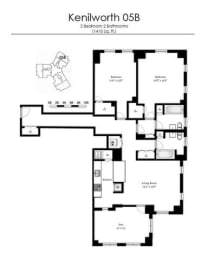 2 beds, 2 baths, 1,410 sqft, $1,904