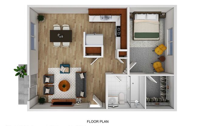 1 bed, 1 bath, 550 sqft, $1,245, Unit 30