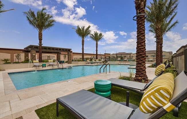 Community Pool with Lounge Deck at Pillar Lago