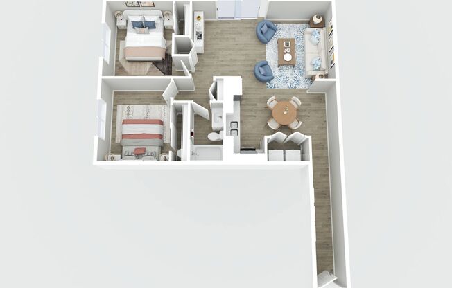 2 beds, 1 bath, 800 sqft, $949, Unit 1316 - 309