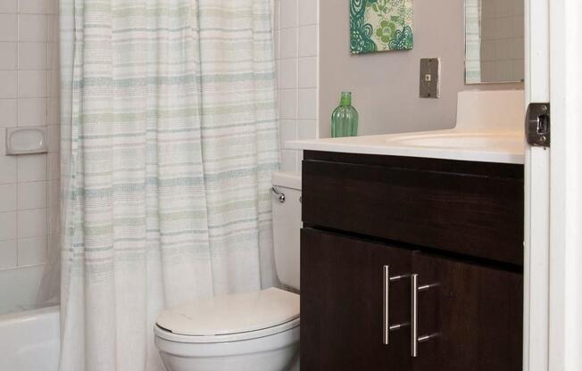 Bathroom with Linen Closet Space and Large Tub at Terra Pointe Apartments, Minnesota, 55119