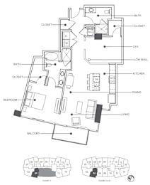 1 bed, 2 baths, 1,061 sqft, $2,745