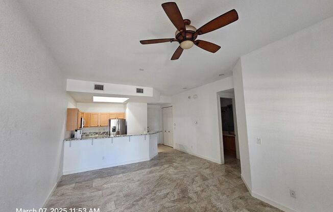 Discover the perfect blend of comfort and style in this stunning 2-bedroom, 2-bath freshly painted condo that radiates brightness and warmth.