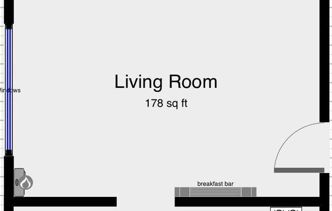 Studio, 1 bath, 377 sqft, $1,550, Unit 21