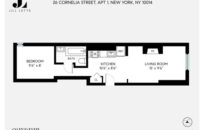 1 bed, 1 bath, $3,495, Unit 1