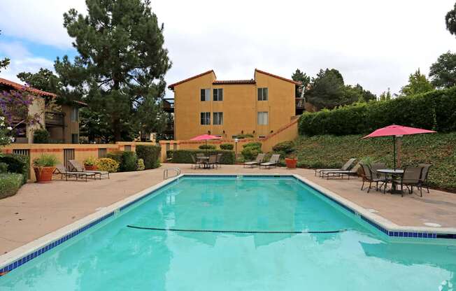 Pool area Villas at Harbor Pointe