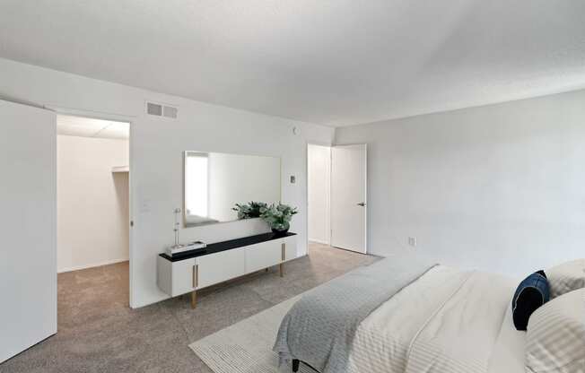 Well Lite Bedroom at The Waverly, Belleville, MI, 48111