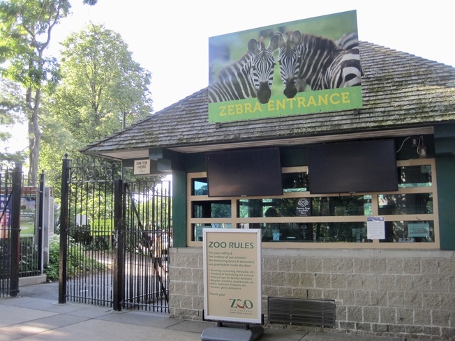Zebra Entrance at Franklin Park Zoo