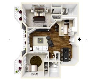 2 beds, 2 baths, 1,170 sqft, $4,059