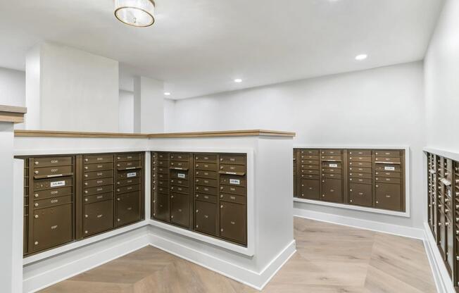 Stay connected and organized at Modera Waugh! Our modern mailroom is designed for your convenience, offering easy access to packages and deliveries in the heart of Houston's vibrant Montrose neighborhood.