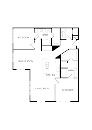 2 beds, 2 baths, 1,396 sqft, $2,130