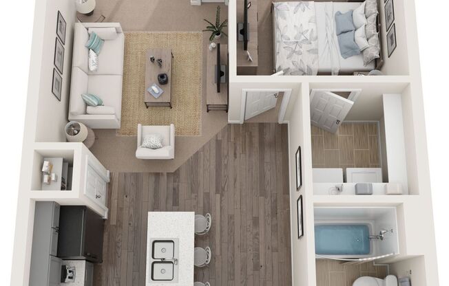 1 bed, 1 bath, 625 sqft, $950, Unit 232