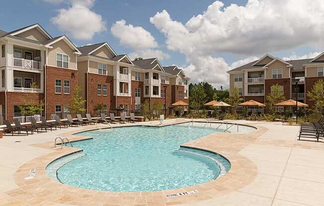 Pool with chairs
