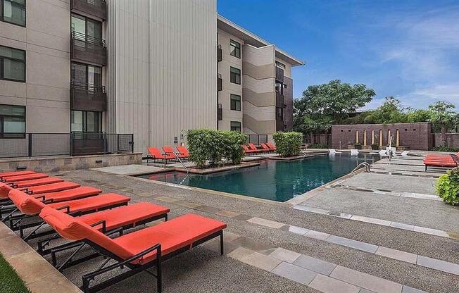 Pool With Sunning Deck at Berkshire Riverview, Texas, 78741