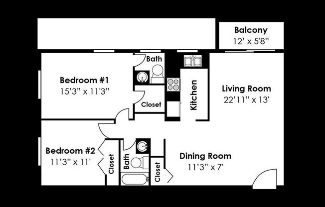 2 beds, 1.5 baths, 900 sqft, $1,395, Unit 234-J