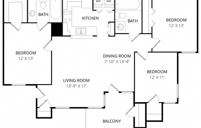 3 beds, 2 baths, 1,314 sqft, $1,790