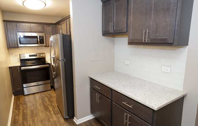 kitchen with extra counter space and storage