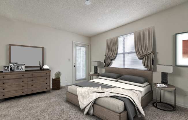 Bedroom with comfortable bed at Paradise Island, Florida, 32256