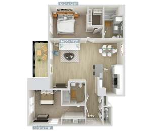 2 beds, 2 baths, 1,140 sqft, $4,801