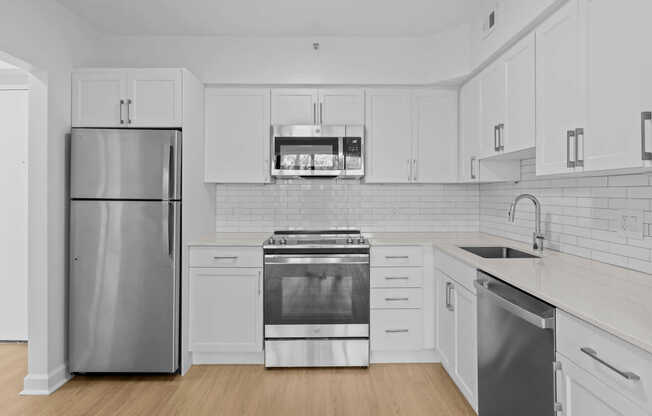Kitchen with Stainless Steel Appliances