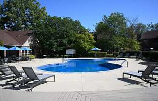 The Addison at Southfield apartment community swimming pool