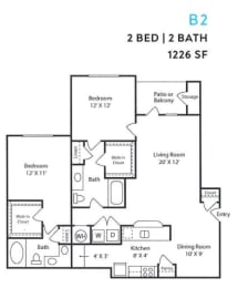 2 beds, 2 baths, $2,023