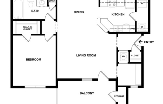 1 bed, 1 bath, 789 sqft, $967, Unit 1819