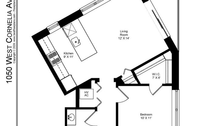 1 bed, 1 bath, 492 sqft, $2,795, Unit 1050-403