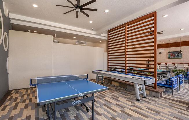 Covered Veranda at The Exchange Luxury Apartments in St. Petersburg, FL