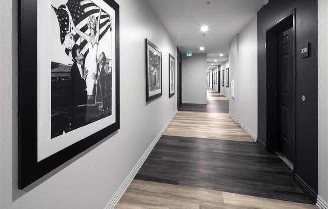 Hallway View at 1724 Highland, Los Angeles, 90028