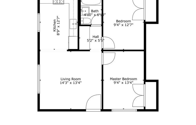 2 beds, 1 bath, 666 sqft, $2,495, Unit 113-04