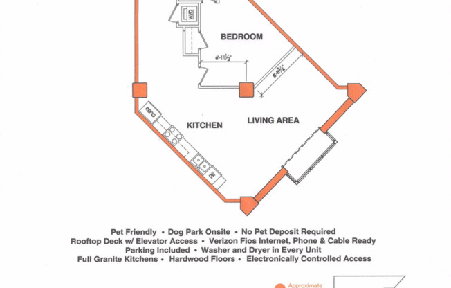 1 bed, 1 bath, 644 sqft, $1,395, Unit APT 1D