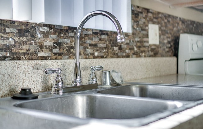 Double Stainless Steel Sink at Highlander Park Apts, California, 92507