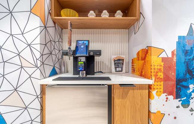 coffee station at 1500 Arlington, Virginia