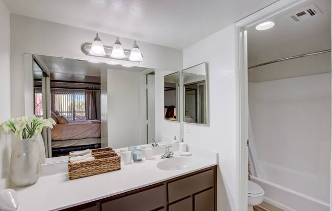 Bathroom with Vanity at Glen at Mesa Apartments, Mesa