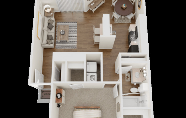 1 bed, 1 bath, 682 sqft, $1,105