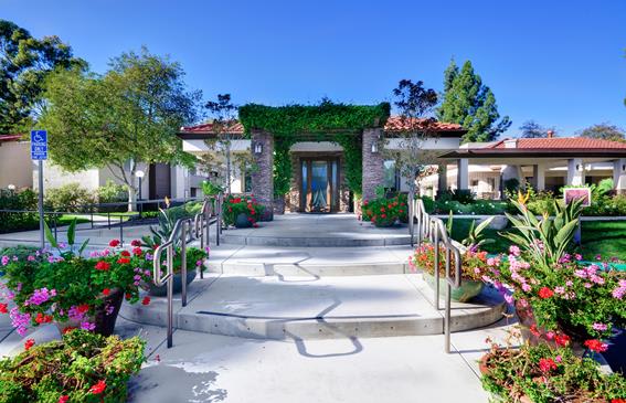 Front Entrance at Shadowridge Woodbend Apartments in Vista, CA