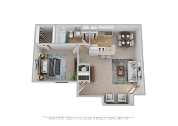 1 bed, 1 bath, 630 sqft, $844