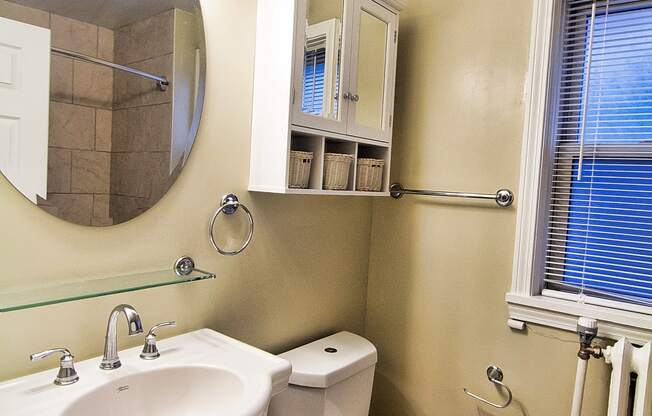 Renovated Bathroom at Integrity Gold Coast Apartments, Lakewood, OH, 44102
