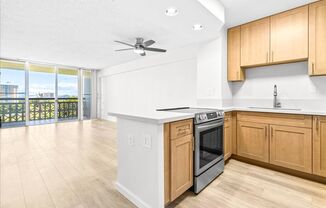 Newly renovated one bedroom condo with lovely city views