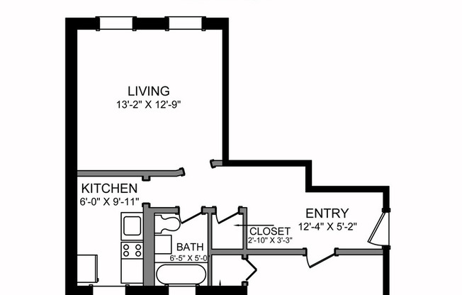 1 bed, 1 bath, 635 sqft, $2,450, Unit 01-033