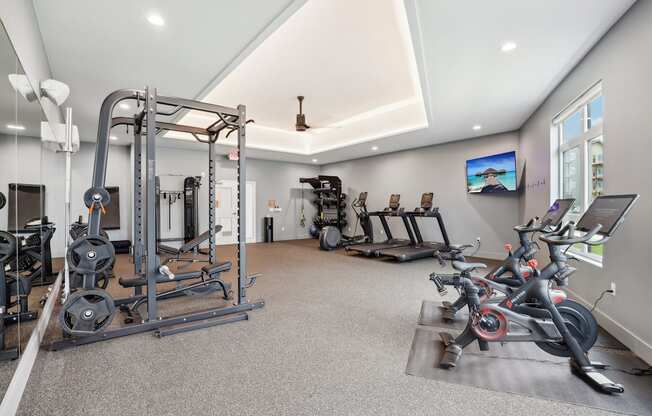 the gym at the preserve at johnsons crossing