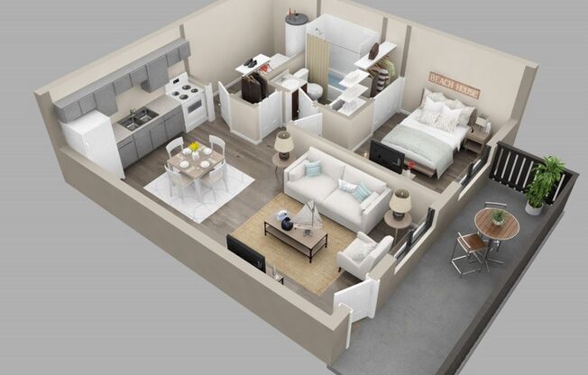 1 bed, 1 bath, 600 sqft, $1,289, Unit 3212