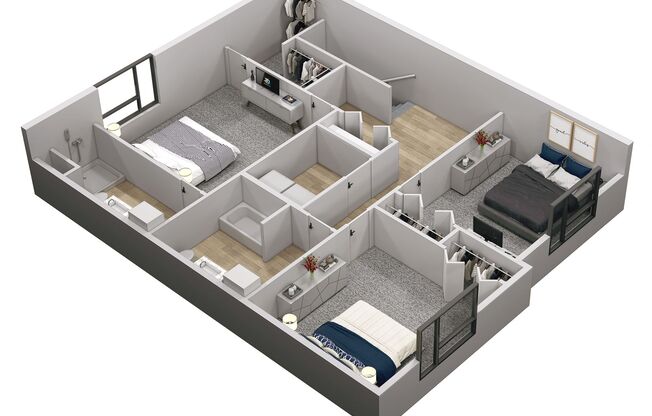 3 beds, 2.5 baths, 1,794 sqft, $2,295, Unit 2900-124