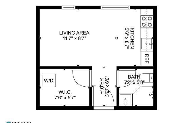 Studio, 1 bath, 225 sqft, $1,350, Unit 212