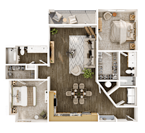 2 beds, 2 baths, 1,204 sqft, $1,753